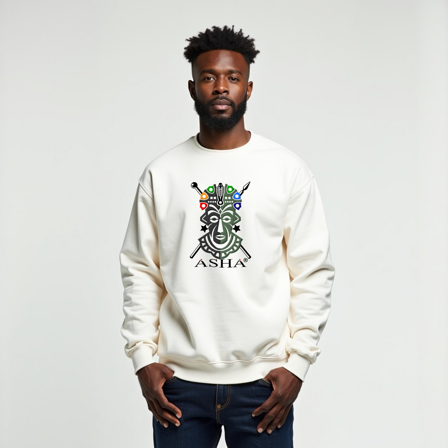Asha® Classic Unisex Crewneck Sweatshirt